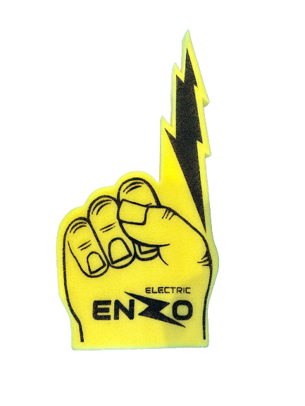 Electric Enzo Foam Finger